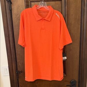 Vibrant Orange Polo Shirt for Men